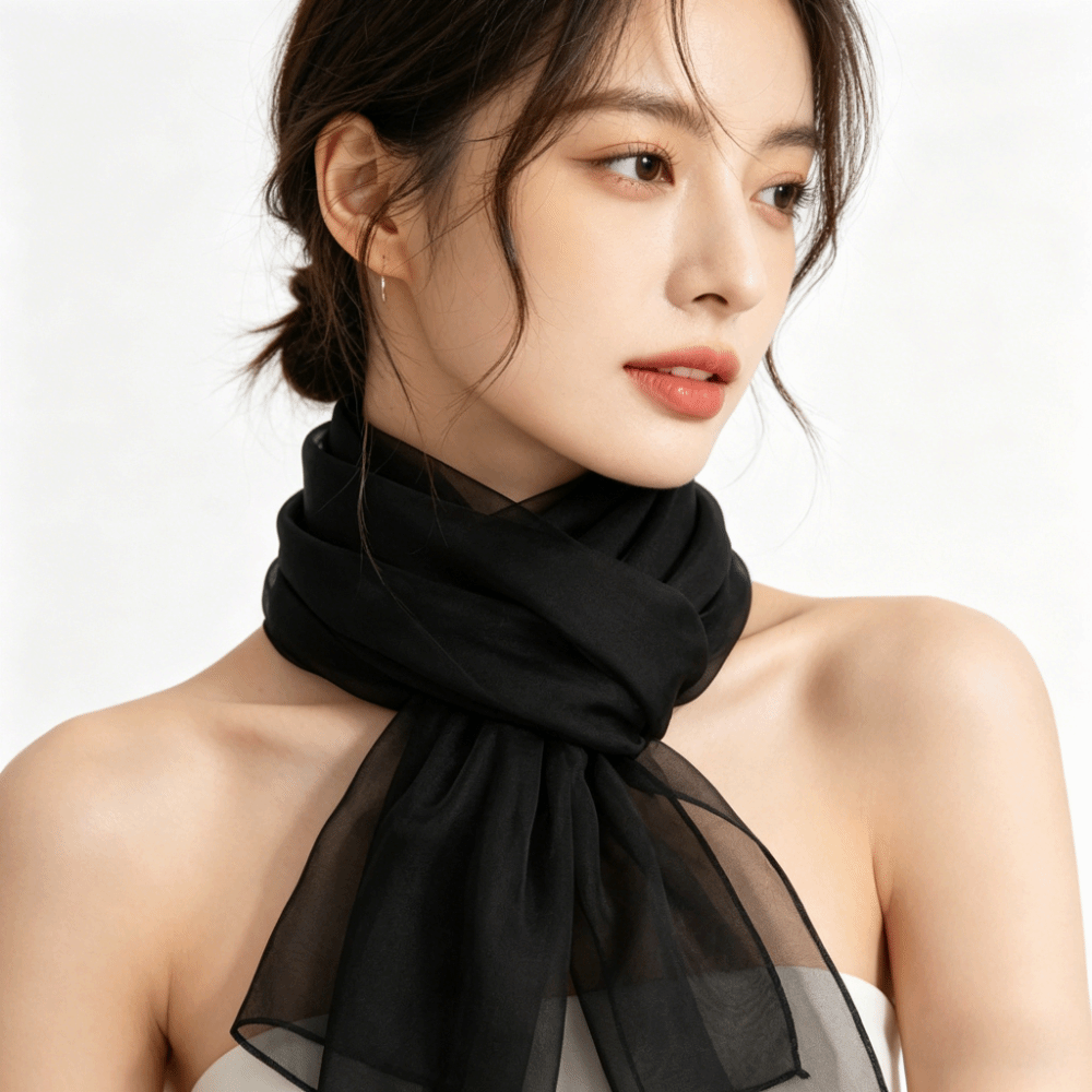 Sarong Pareo Wrap - Châle fin uni en mousseline respirante,
