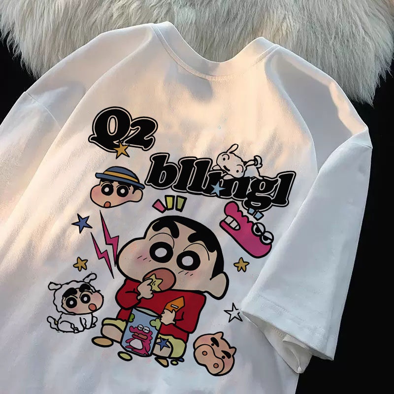 Summer Clothing Images - T-shirt décontracté oversize imprimé 100 %