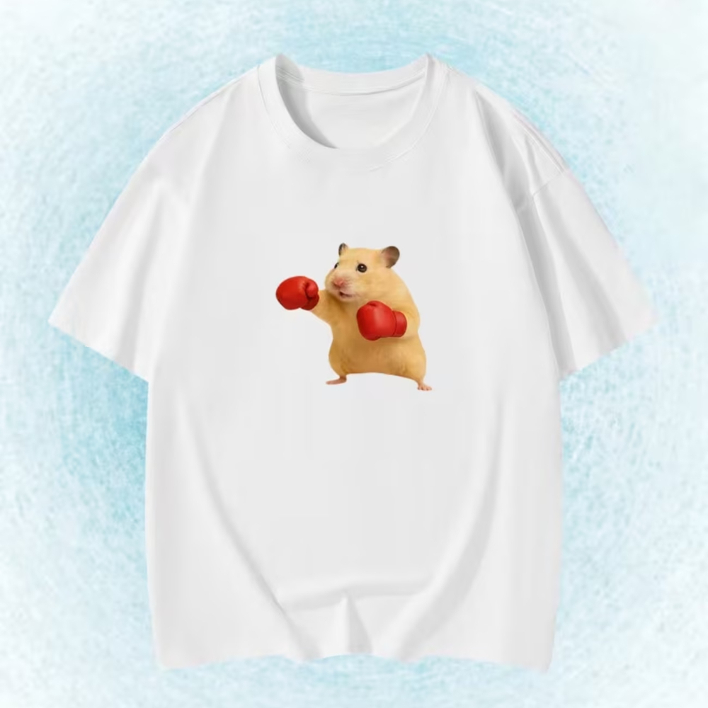 Summer Clothing For Baby Boy - T-shirt d'été à motif hamster amusant