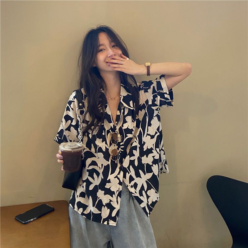 Summer Youth Clothing - Nouvelle chemise d'été imprimée ample à