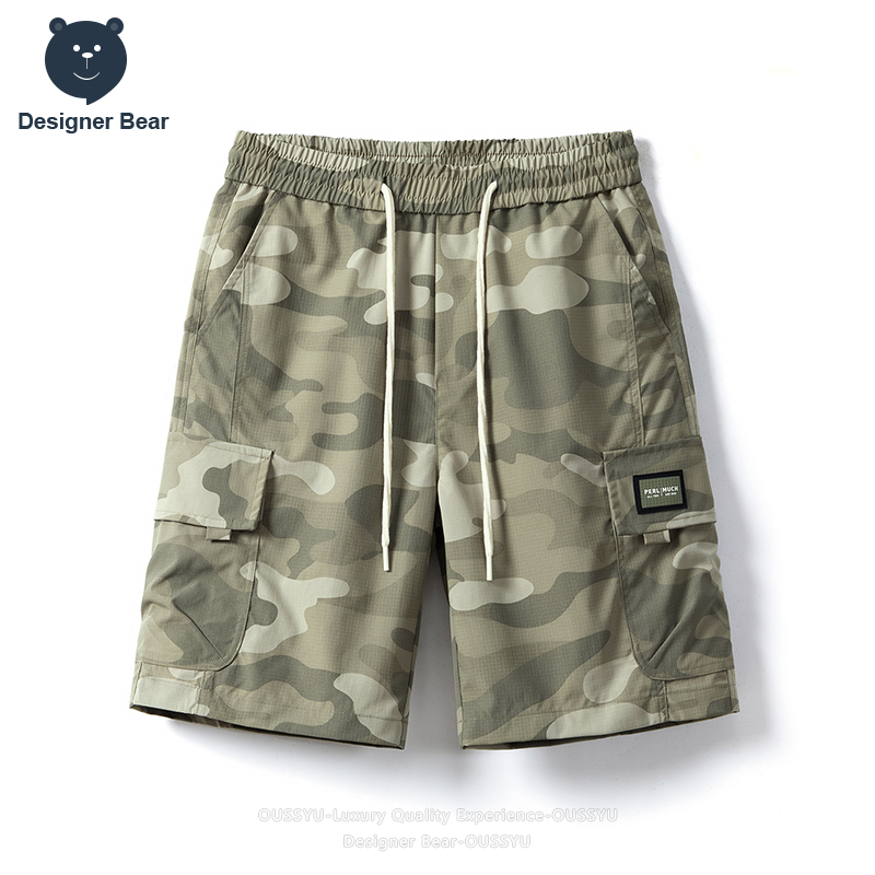 Summer Clothing Work - Shorts Cargo Camouflage d'été pour Hommes,