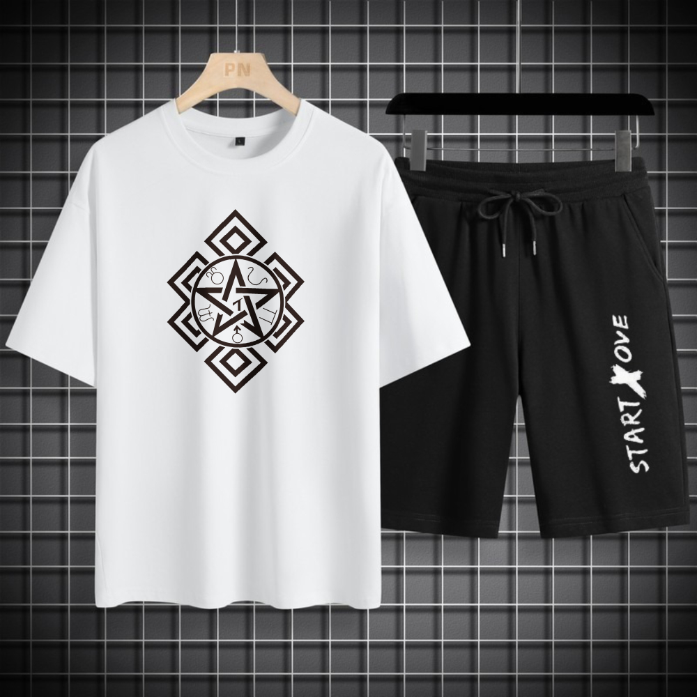 Summer Youth Clothing - 1 ensemble de t-shirts pour hommes,