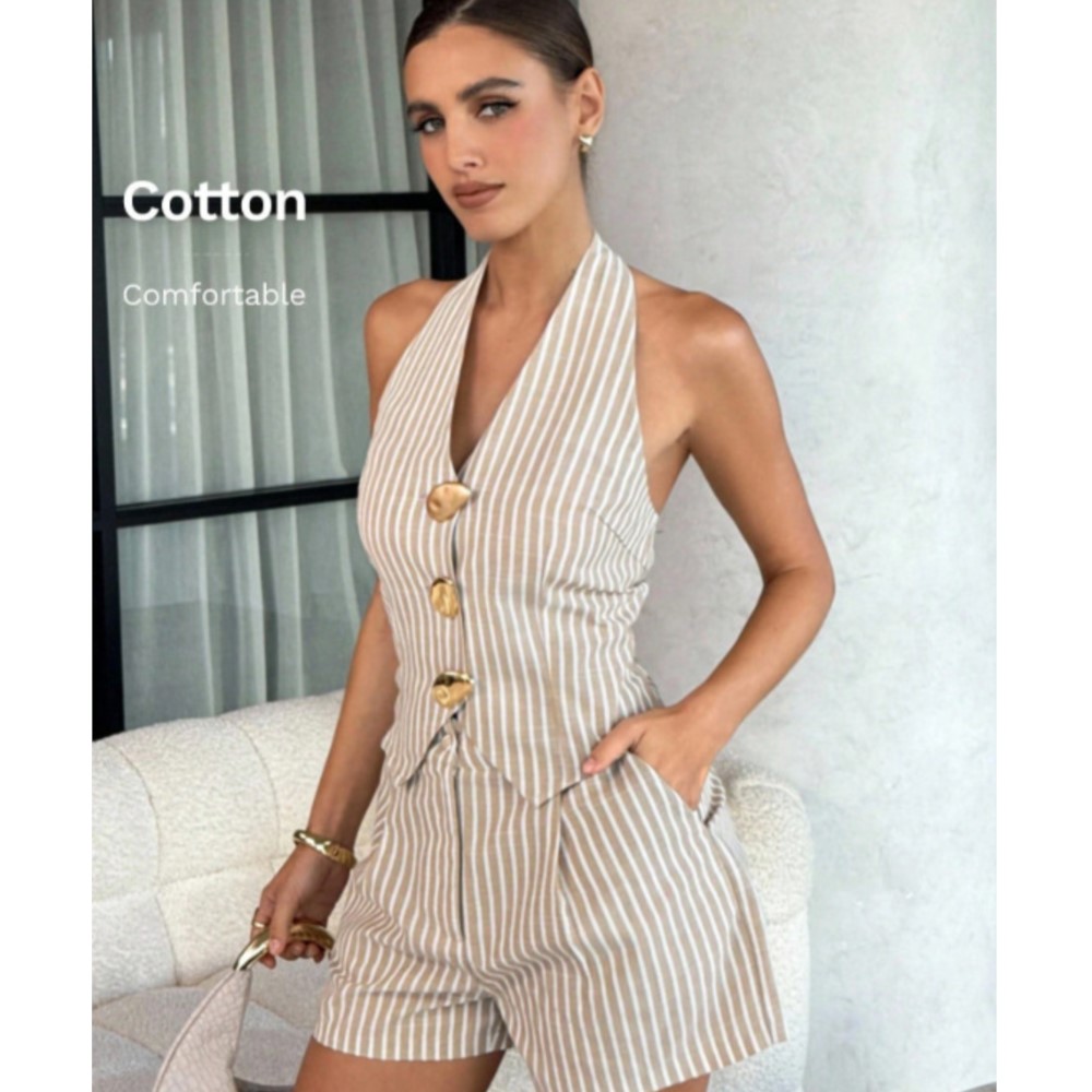 Zara Summer Clothing For Women - Ensemble 2 pièces sexy dos nu