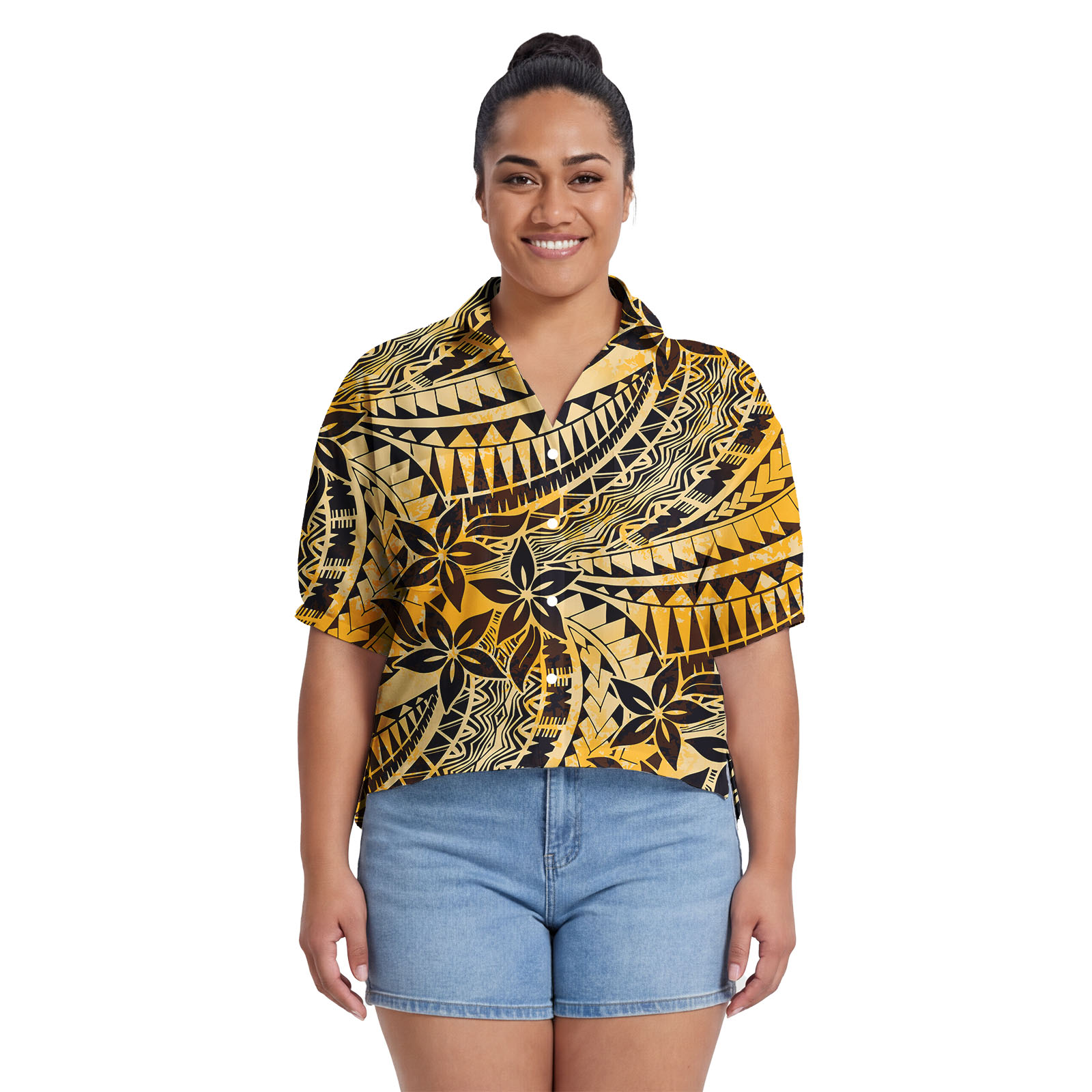Summer Clothing Images - Chemises Confortables Polynésiennes Personnalisées pour Femmes