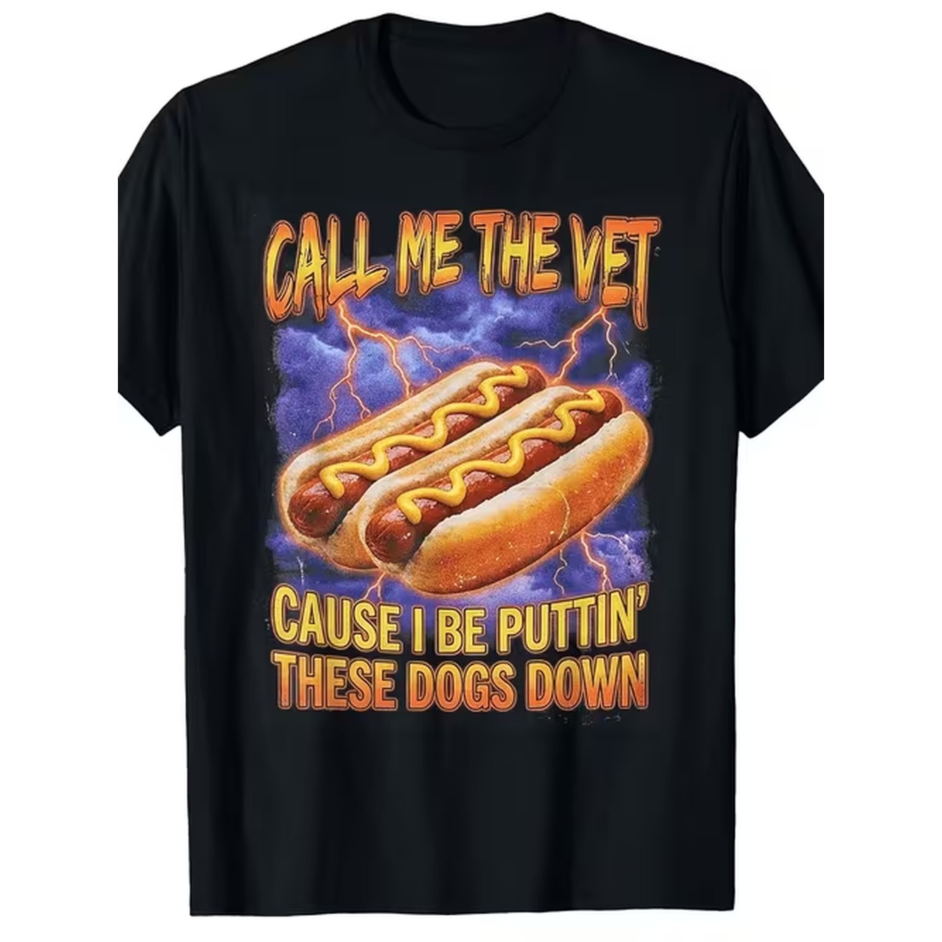 Summer Youth Clothing - T-shirt humoristique « Vétérinaire Hot Dog