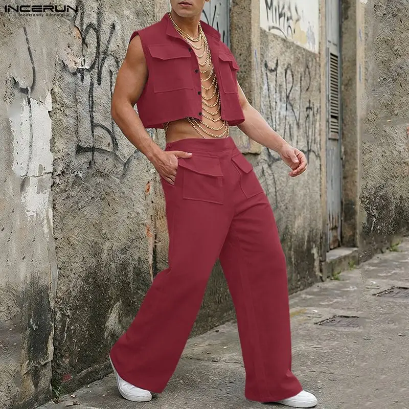Summer Clothing Line - INCERUN Ensembles Homme – Haut Court