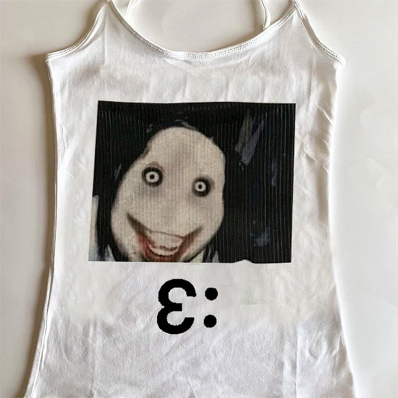Zara Summer Clothing For Women - Goth Laugh Out Loud Anime imprimé
