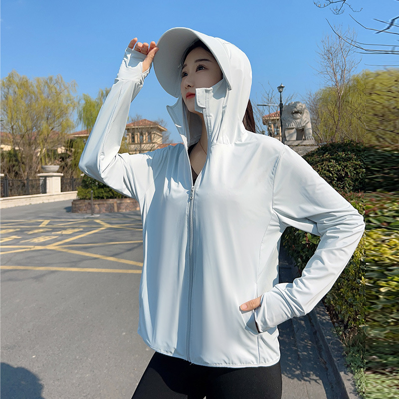 Summer Uv Clothing - Veste de protection solaire à capuche