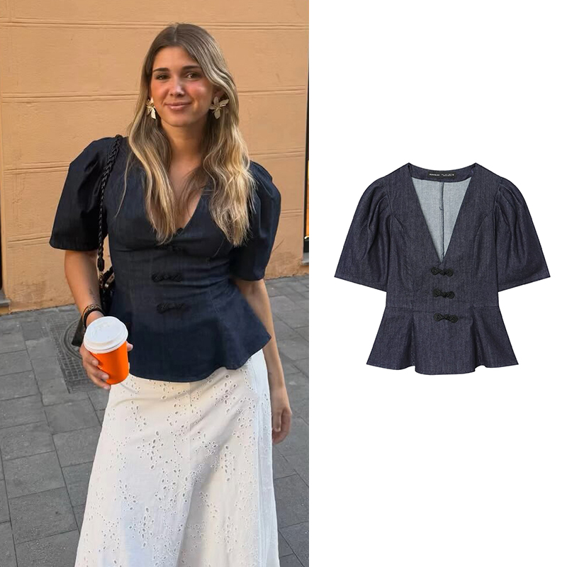 Summer Youth Clothing - Chemisier en jean pour femme, nouvelle