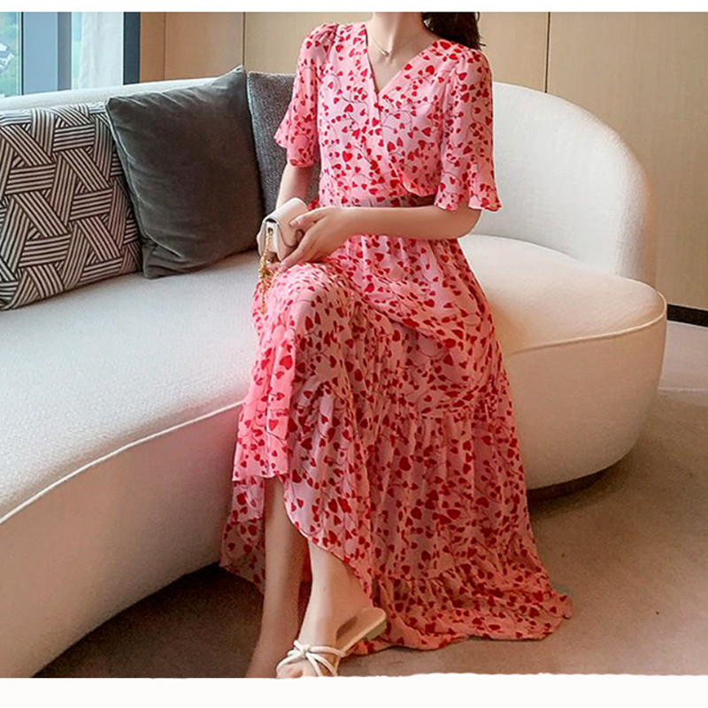 Summer Line Clothing Brand - Robe à col en V pour