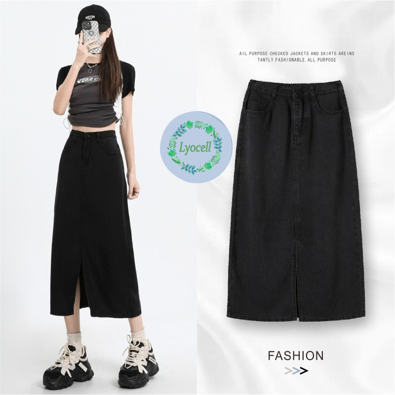 Summer Line Clothing Brand - Jupe mi-longue en tissu Lyocell pour
