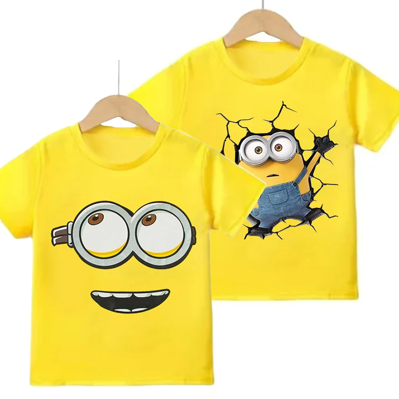 Summer Clothing Teens - T-shirt à manches courtes motif Minion