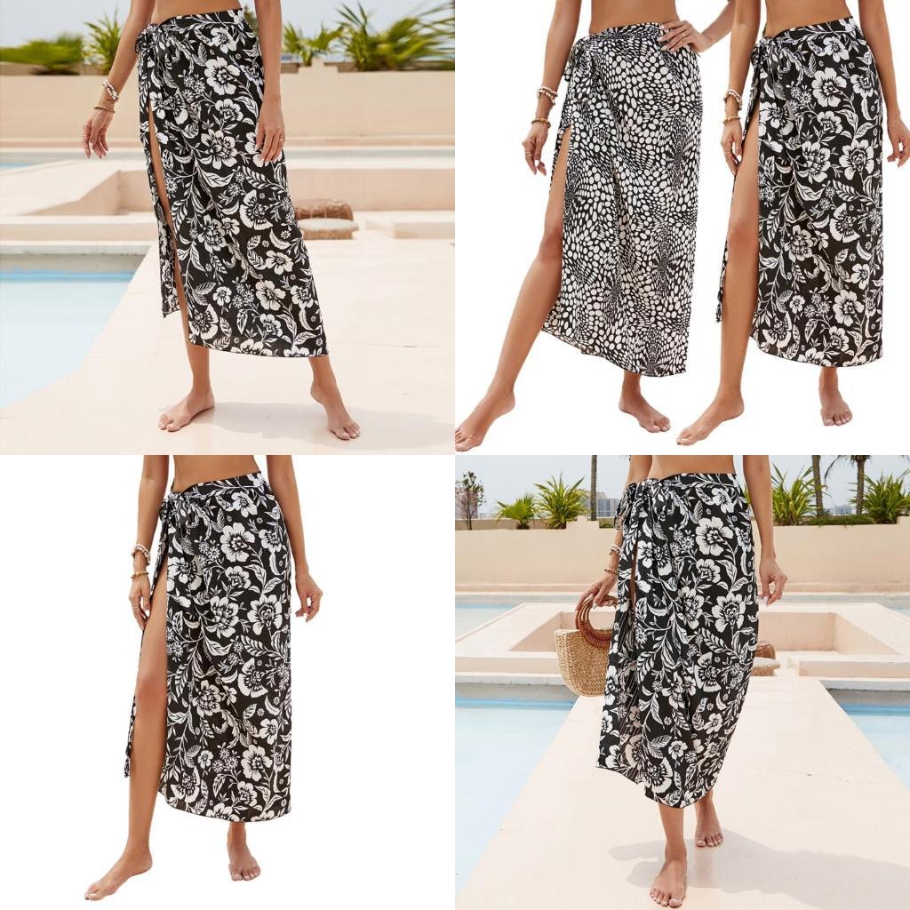 Sarong Pareo Wrap - Y1UC Sarong-Swimsuit Coverup pour femmes imprimées