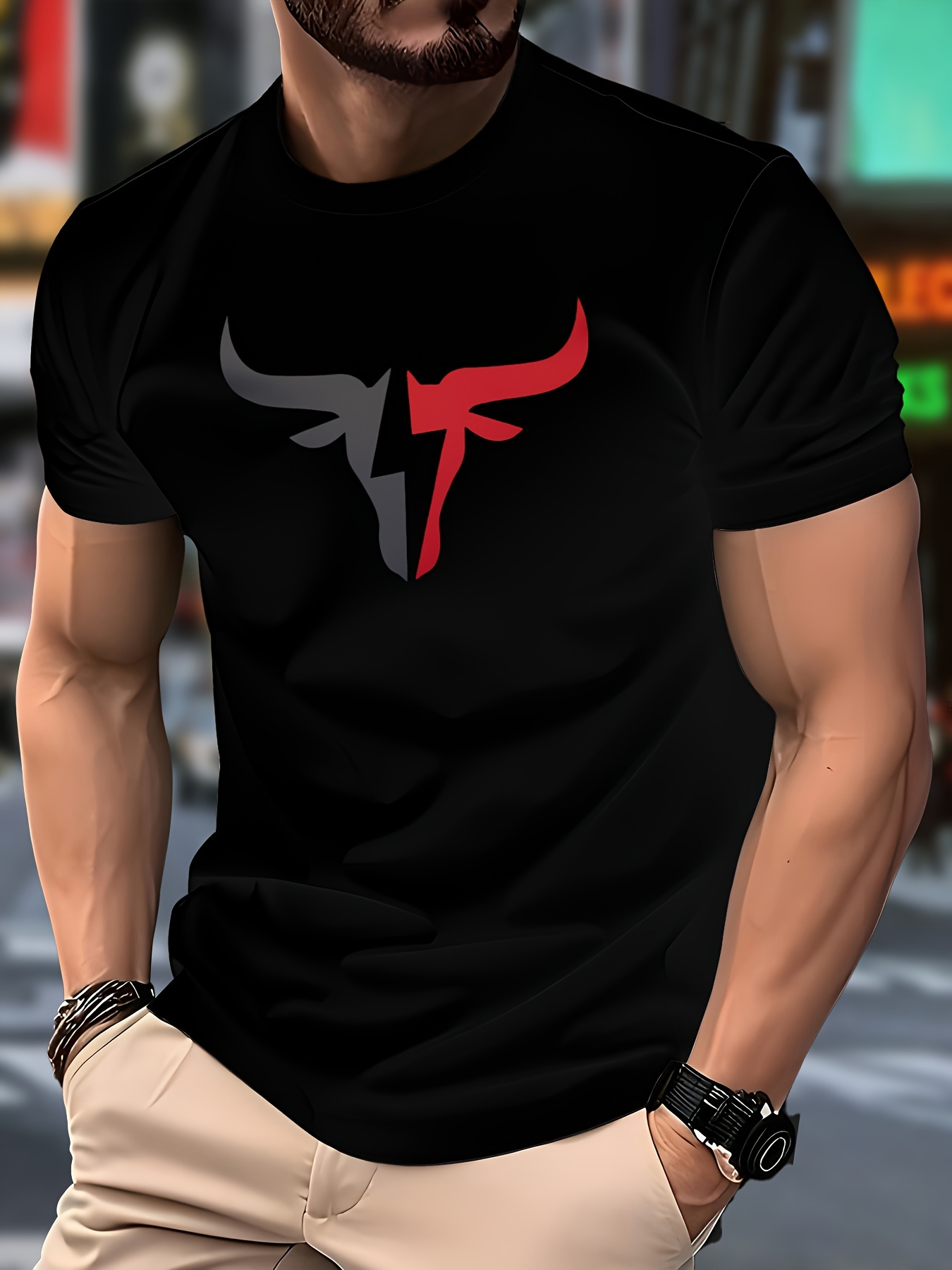 Summer Clothing Range - T-shirt graphique pour homme 180 Long