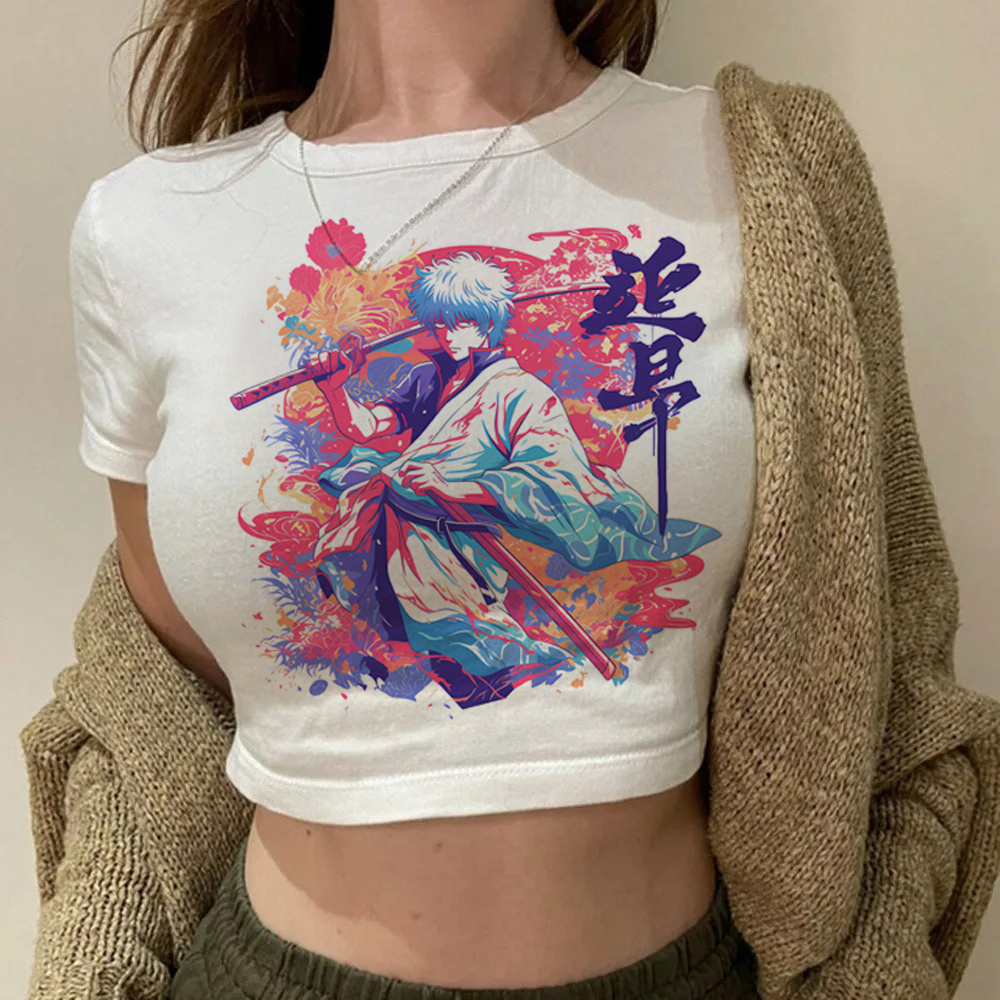 T-shirt court Gintama Samurai  - Summer Clothing Teens avis et prix