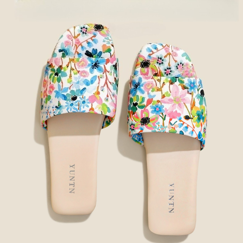 Sandales plates imprimées colo - Summer Cloth avis et prix