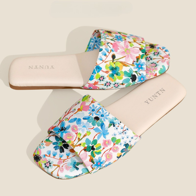 Sandales plates imprimées colo - Summer Cloth avis et prix