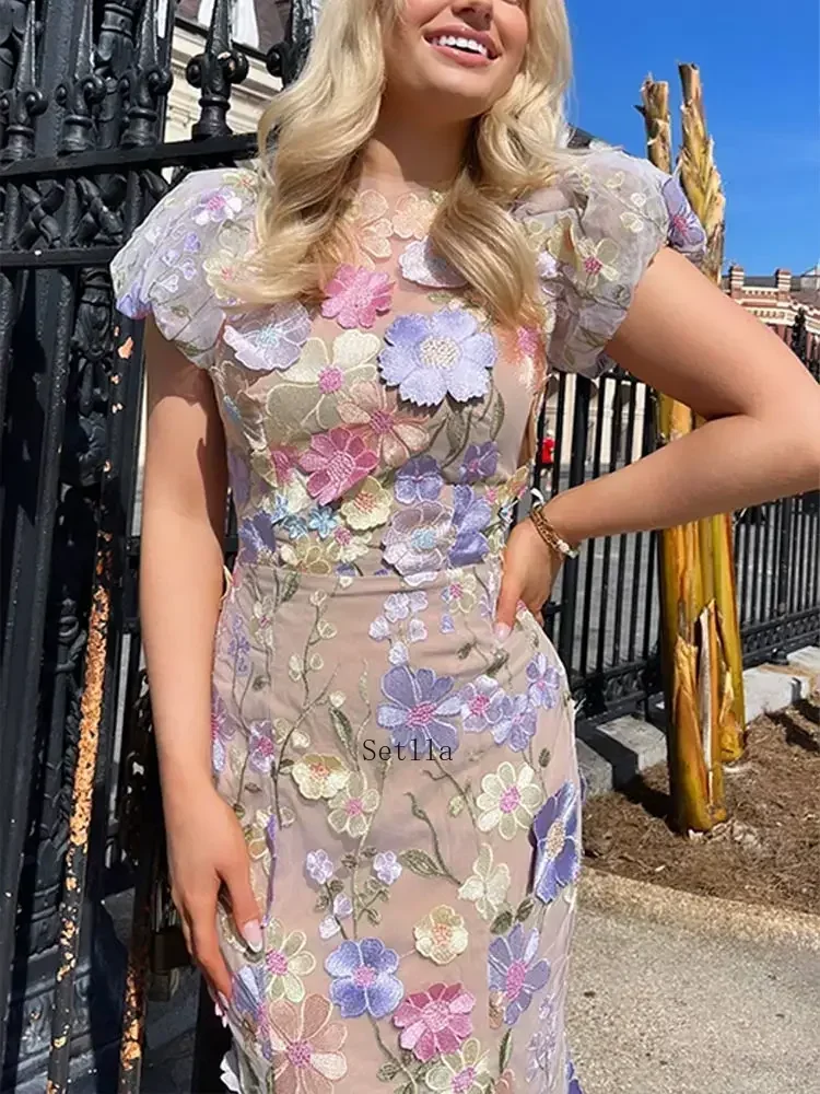 Robe imprimée brodée de fleurs - Zara Summer Clothing For Women avis et prix