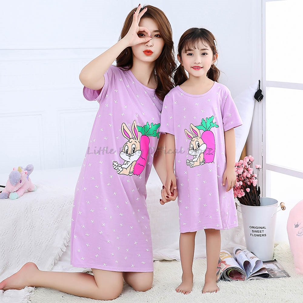 Été maman fille robe de nuit f - Summer Clothing Teens avis et prix