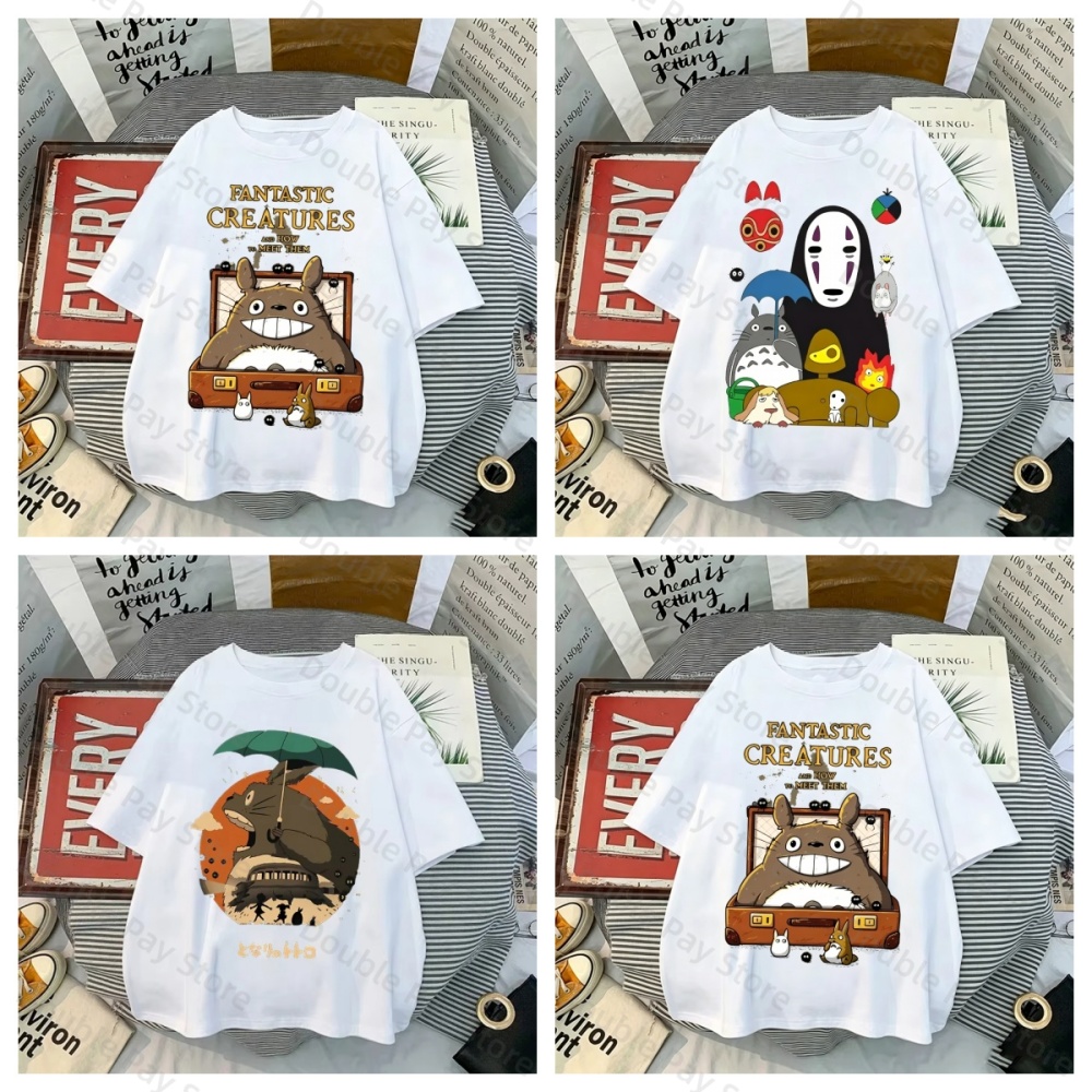 T-shirt unisexe Anime Totoro S - Summer Away Clothing avis et prix