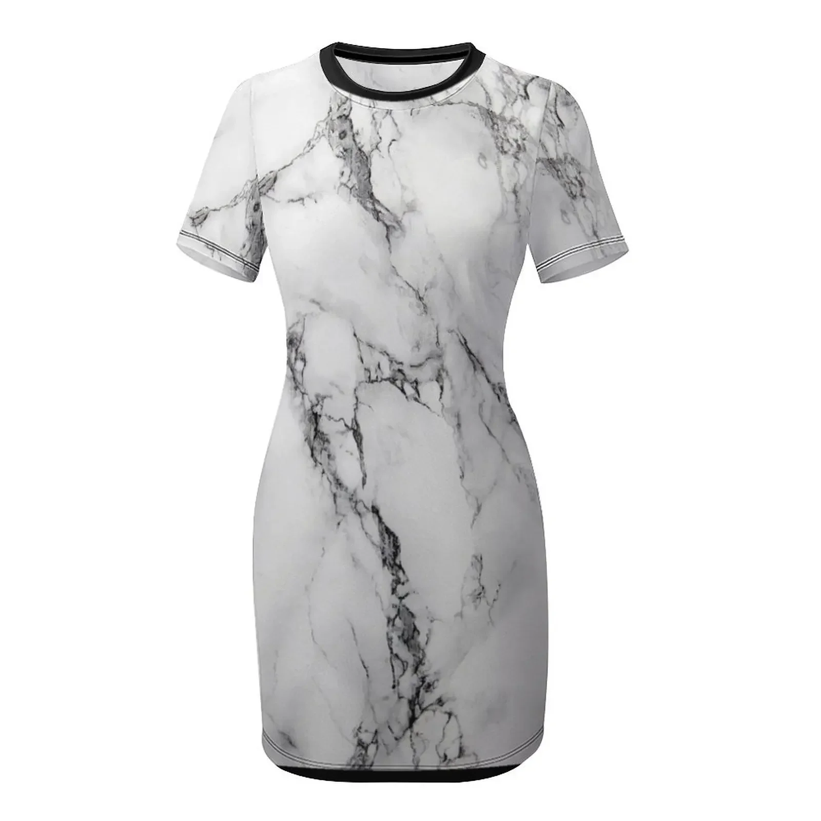 Robe à manches courtes en marb - Summer Clothing Images avis et prix