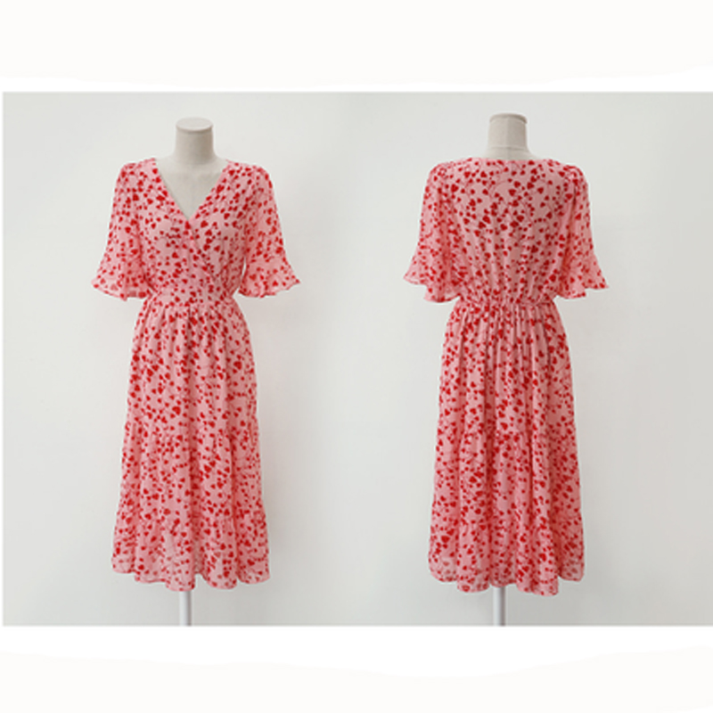 Robe à col en V pour femme, im - Summer Line Clothing Brand avis et prix