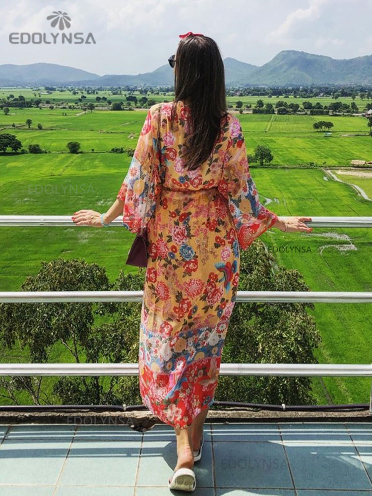 2025 bohème imprimé fleuri ava - Sarong Pareo Wrap avis et prix