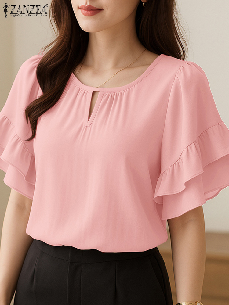 Femmes élégantes Blouses ZANZE - Summer Clothing Work avis et prix