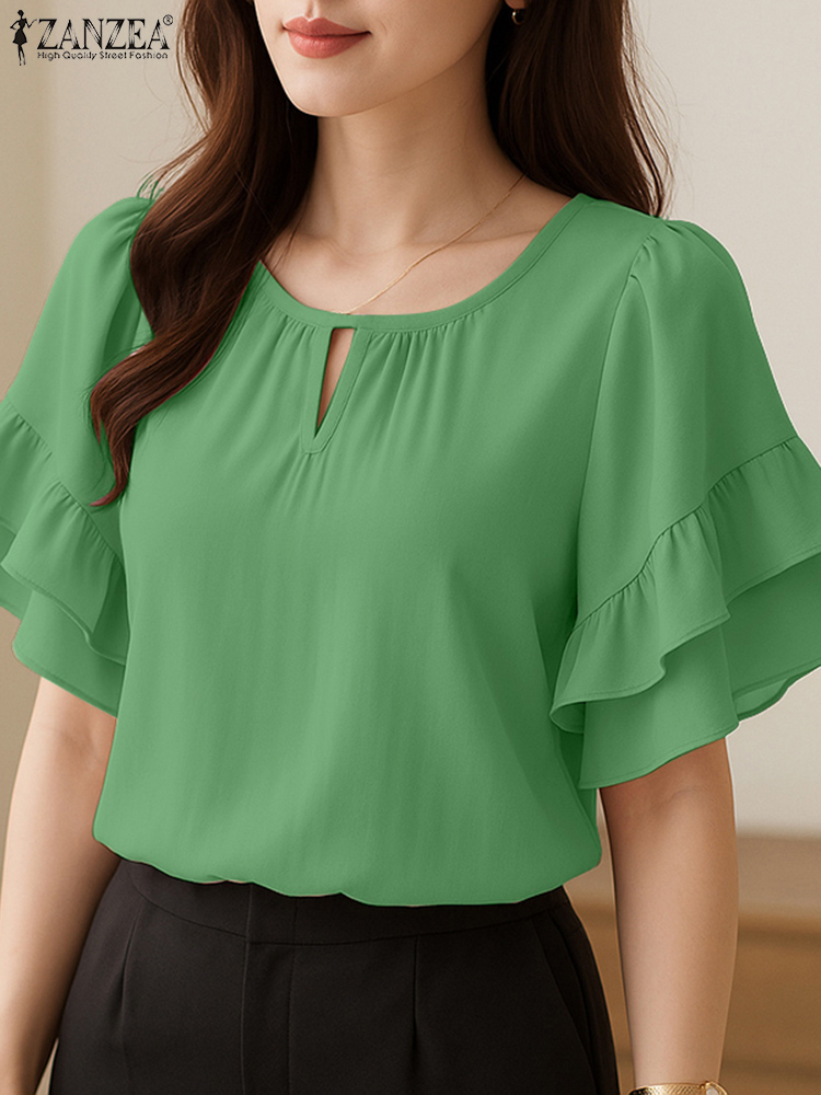 Femmes élégantes Blouses ZANZE - Summer Clothing Work avis et prix