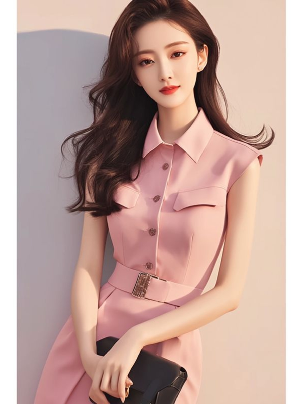 Robe longue rose élégante, mod - Summer Line Clothing Brand avis et prix